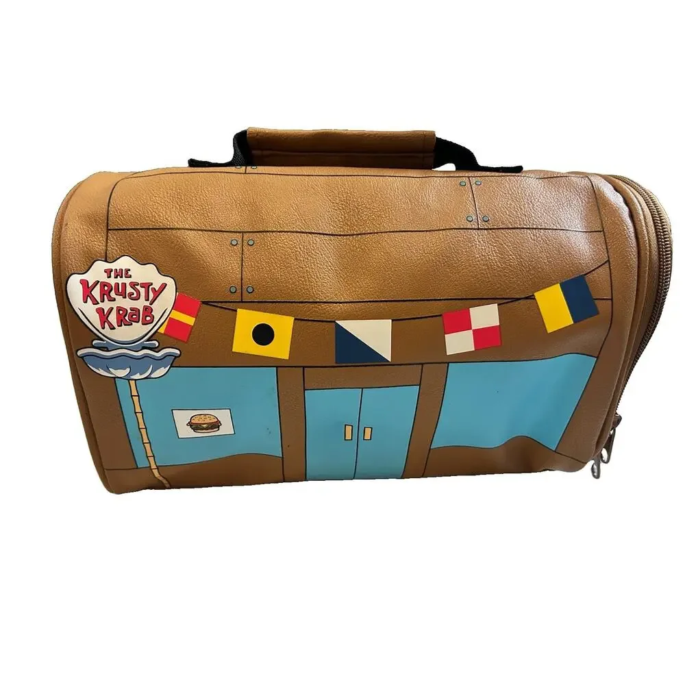 Bioworld Spongebob Squarepants Krusty Krab Lunchbox Insulated Cooler Bag